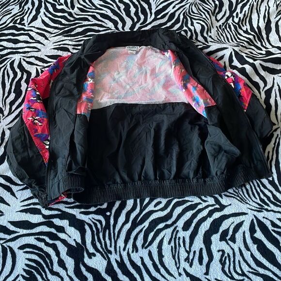 Dolfin international cool vtg 90s windbreaker jacket full zip pixel size medium - Picture 10 of 15
